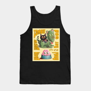 Cute Zombie Dog & Funny Jailhouse Cat Tank Top